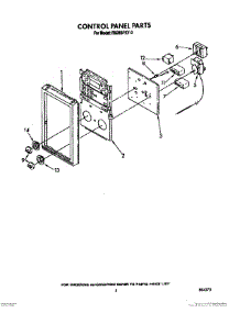 04 - Control Panel parts for Whirlpool Oven RM288PXV0 from AppliancePartsPros.com