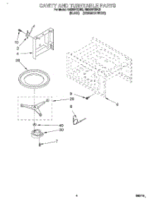 04 - Cavity And Turntable parts for Whirlpool Oven RM280PXBQ3 from AppliancePartsPros.com