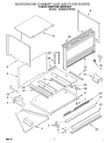 06 - Microwave Cabinet And Air Flow parts for Whirlpool Oven RM280PXBQ3 from AppliancePartsPros.com