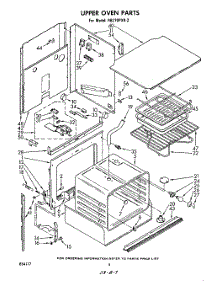 03 - Upper Oven parts for Whirlpool Oven RB270PXK2 from AppliancePartsPros.com