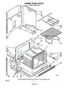 04 - Lower Oven parts for Whirlpool Oven RB270PXK2 from AppliancePartsPros.com