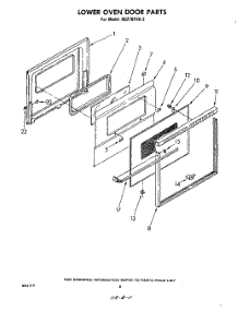 05 - Lower Oven Door , Literature And Optional parts for Whirlpool Oven RB270PXK2 from AppliancePartsPros.com