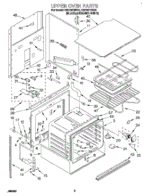 02 - Upper Oven parts for Whirlpool Oven RB270PXBB1 from AppliancePartsPros.com