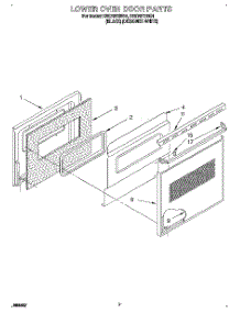 04 - Lower Oven Door, Optional parts for Whirlpool Oven RB270PXBQ1 from AppliancePartsPros.com