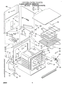 02 - Upper Oven parts for Whirlpool Oven RB270PXYB1 from AppliancePartsPros.com
