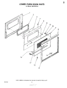 06 - Lower Oven Door, Literature And Optional parts for Whirlpool Oven RB270PXK0 from AppliancePartsPros.com
