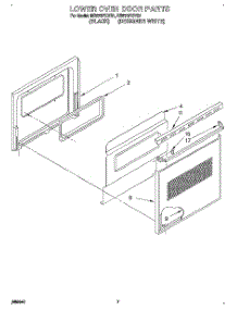 04 - Lower Oven Door, Optional parts for Whirlpool Oven RB270PXYQ1 from AppliancePartsPros.com