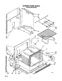 04 - Lower Oven parts for Whirlpool Oven RB270PXXW0 from AppliancePartsPros.com