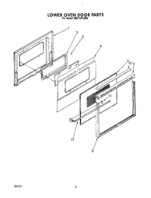 05 - Lower Oven Door, Optional parts for Whirlpool Oven RB270PXXW0 from AppliancePartsPros.com