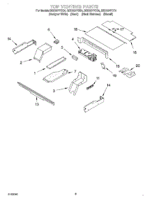 07 - Top Venting parts for Whirlpool Oven GBD307PDS4 from AppliancePartsPros.com