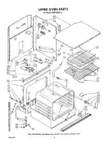 03 - Upper Oven parts for Whirlpool Oven RB270PXK3 from AppliancePartsPros.com