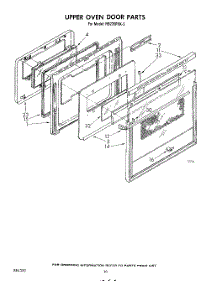 06 - Upper Oven Door parts for Whirlpool Oven RB270PXK3 from AppliancePartsPros.com
