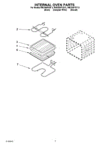 05 - Internal Oven parts for Whirlpool Oven RBD305PDQ13 from AppliancePartsPros.com