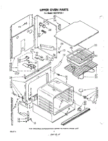 03 - Upper Oven parts for Whirlpool Oven RB270PXK1 from AppliancePartsPros.com