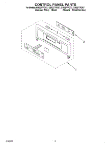 02 - Control Panel parts for Whirlpool Oven GBS277PDQ7 from AppliancePartsPros.com