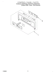 02 - Control Panel parts for Whirlpool Oven GBS277PDB4 from AppliancePartsPros.com