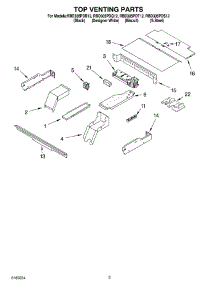 07 - Top Venting parts for Whirlpool Oven RBD305PDQ12 from AppliancePartsPros.com
