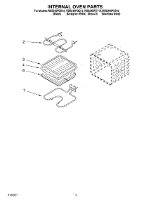 04 - Internal Oven parts for Whirlpool Oven RBS245PDT12 from AppliancePartsPros.com