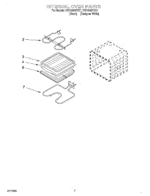 05 - Internal Oven parts for Whirlpool Oven RBD305PDB7 from AppliancePartsPros.com