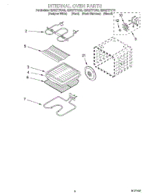 04 - Internal Oven parts for Whirlpool Oven GBS277PDQ3 from AppliancePartsPros.com