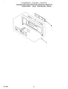 02 - Control Panel parts for Whirlpool Oven GBS277PDT3 from AppliancePartsPros.com
