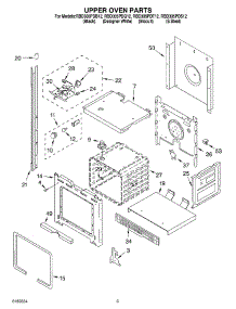 02 - Upper Oven parts for Whirlpool Oven RBD305PDB12 from AppliancePartsPros.com