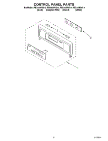06 - Control Panel parts for Whirlpool Oven RBD305PDB12 from AppliancePartsPros.com