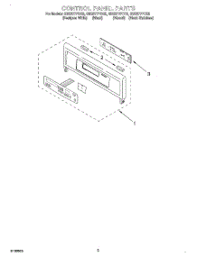 02 - Control Panel parts for Whirlpool Oven GBS277PDB5 from AppliancePartsPros.com