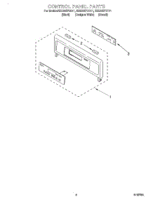 06 - Control Panel parts for Whirlpool Oven RBD305PDT11 from AppliancePartsPros.com