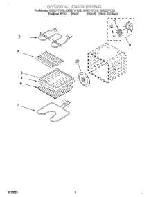 04 - Internal Oven parts for Whirlpool Oven GBS277PDQ5 from AppliancePartsPros.com