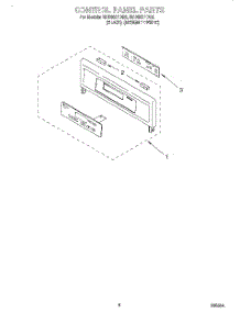 06 - Control Panel, Literature parts for Whirlpool Oven RBD305PDB2 from AppliancePartsPros.com