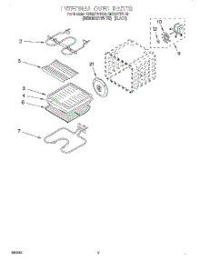 04 - Internal Oven parts for Whirlpool Oven GBS277PDB0 from AppliancePartsPros.com