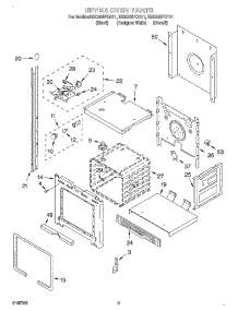 02 - Upper Oven parts for Whirlpool Oven RBD305PDB11 from AppliancePartsPros.com