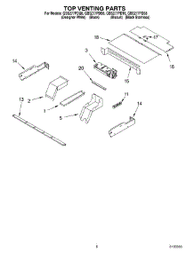 05 - Top Venting parts for Whirlpool Oven GBS277PDT8 from AppliancePartsPros.com