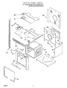 02 - Upper Oven parts for Whirlpool Oven RBD305PDQ3 from AppliancePartsPros.com