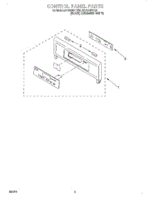 02 - Control Panel, Literature parts for Whirlpool Oven RBS245PDB6 from AppliancePartsPros.com