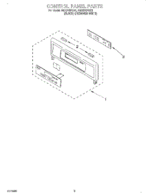 02 - Control Panel, Literature parts for Whirlpool Oven RBS245PDB1 from AppliancePartsPros.com