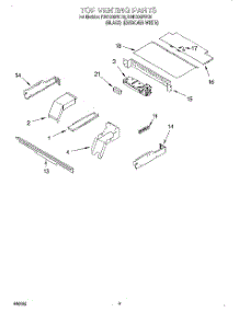 07 - Top Venting, Lit / Optional parts for Whirlpool Oven RBD305PDQ6 from AppliancePartsPros.com