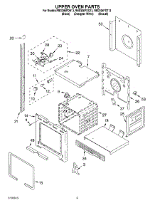 02 - Upper Oven parts for Whirlpool Oven RBD305PDB13 from AppliancePartsPros.com