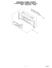 06 - Control Panel parts for Whirlpool Oven RBD305PDB13 from AppliancePartsPros.com