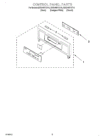 02 - Control Panel parts for Whirlpool Oven RBS245PDB10 from AppliancePartsPros.com