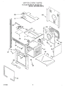 02 - Upper Oven parts for Whirlpool Oven RBD245PDB1 from AppliancePartsPros.com