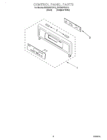 06 - Control Panel parts for Whirlpool Oven RBD305PDB10 from AppliancePartsPros.com