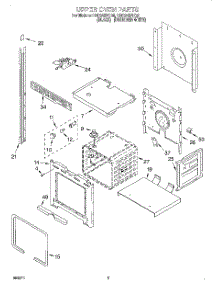 02 - Upper Oven parts for Whirlpool Oven RBD245PDB6 from AppliancePartsPros.com