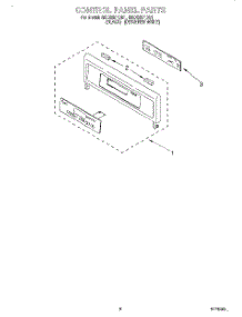 06 - Control Panel, Literature parts for Whirlpool Oven RBD245PDQ1 from AppliancePartsPros.com