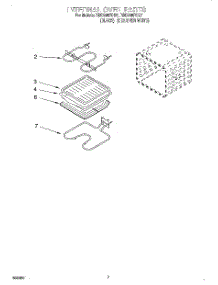 05 - Internal Oven parts for Whirlpool Oven RBD245PDQ7 from AppliancePartsPros.com