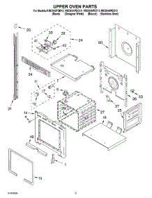 02 - Upper Oven parts for Whirlpool Oven RBD245PDQ12 from AppliancePartsPros.com