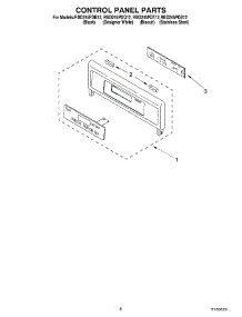 06 - Control Panel parts for Whirlpool Oven RBD245PDQ12 from AppliancePartsPros.com