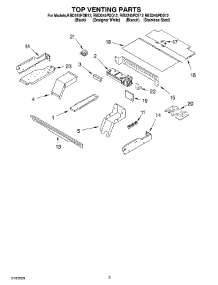 07 - Top Venting parts for Whirlpool Oven RBD245PDQ12 from AppliancePartsPros.com
