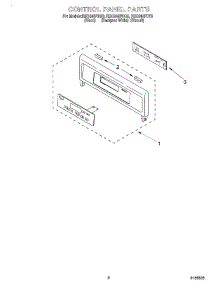 06 - Control Panel parts for Whirlpool Oven RBD245PDB9 from AppliancePartsPros.com
